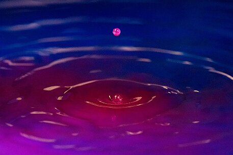 Wassertropfen Blau null