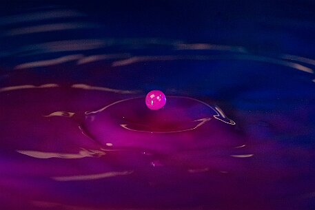 Wassertropfen Blau null