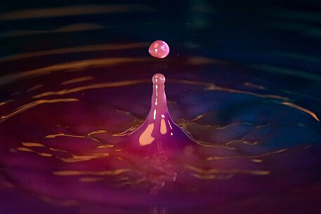 Wassertropfen Blau null