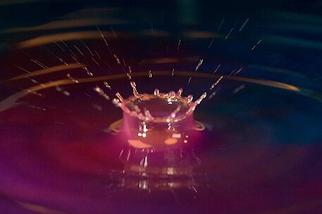 Wassertropfen Blau null