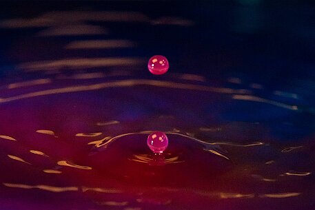 Wassertropfen Blau null